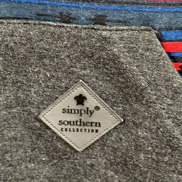 Simply Southern Small Gray Hoodie Lightweight Pullover - Picture 15 of 15